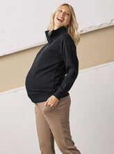 Load image into Gallery viewer, Calla Maternity Sweatshirt in Black
