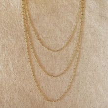 Load image into Gallery viewer, 18k Gold Filled 1mm Spaced Beaded Chain Necklace
