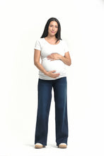 Load image into Gallery viewer, 32&quot; Better Butter Wide Leg Maternity Jean in Yanique
