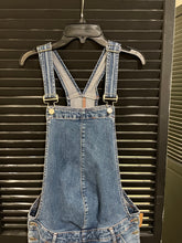 Load image into Gallery viewer, Medium Wash Maternity Overalls- XS
