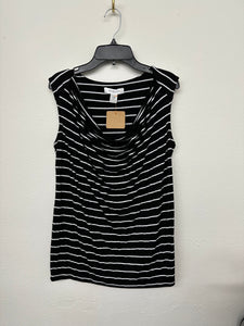 Black Striped Top- M