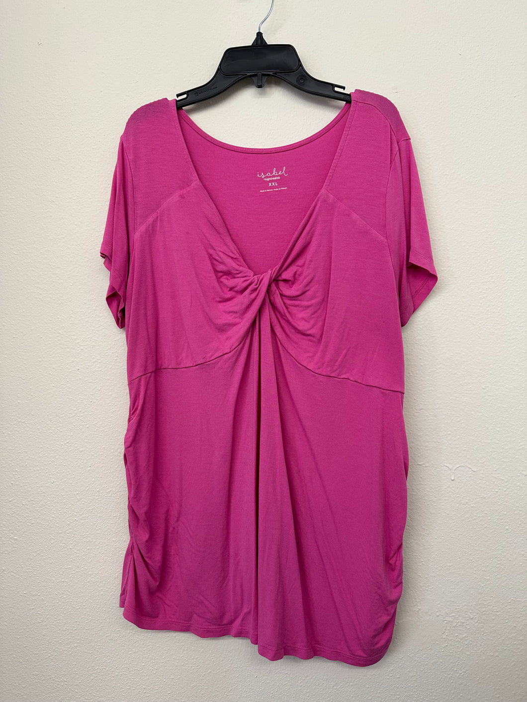 Bright Pink Twist Top- XXL