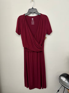 Burgundy Wrap Dress- S
