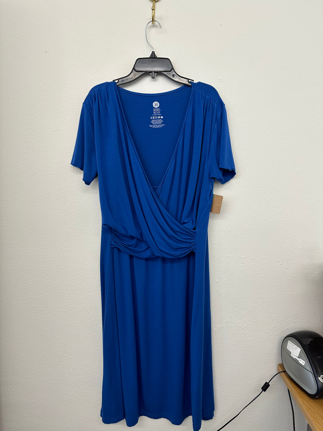 Blue Wrap Dress- XXL