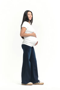 32" Better Butter Wide Leg Maternity Jean in Yanique