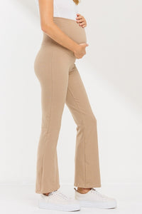 Fold Over Yoga Pants- Sand