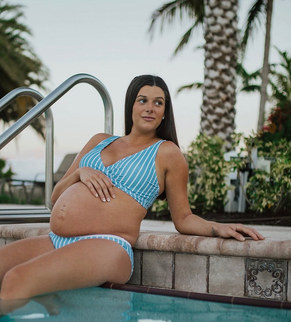 Blue Mosaic Maternity & Nursing Swimsuit
