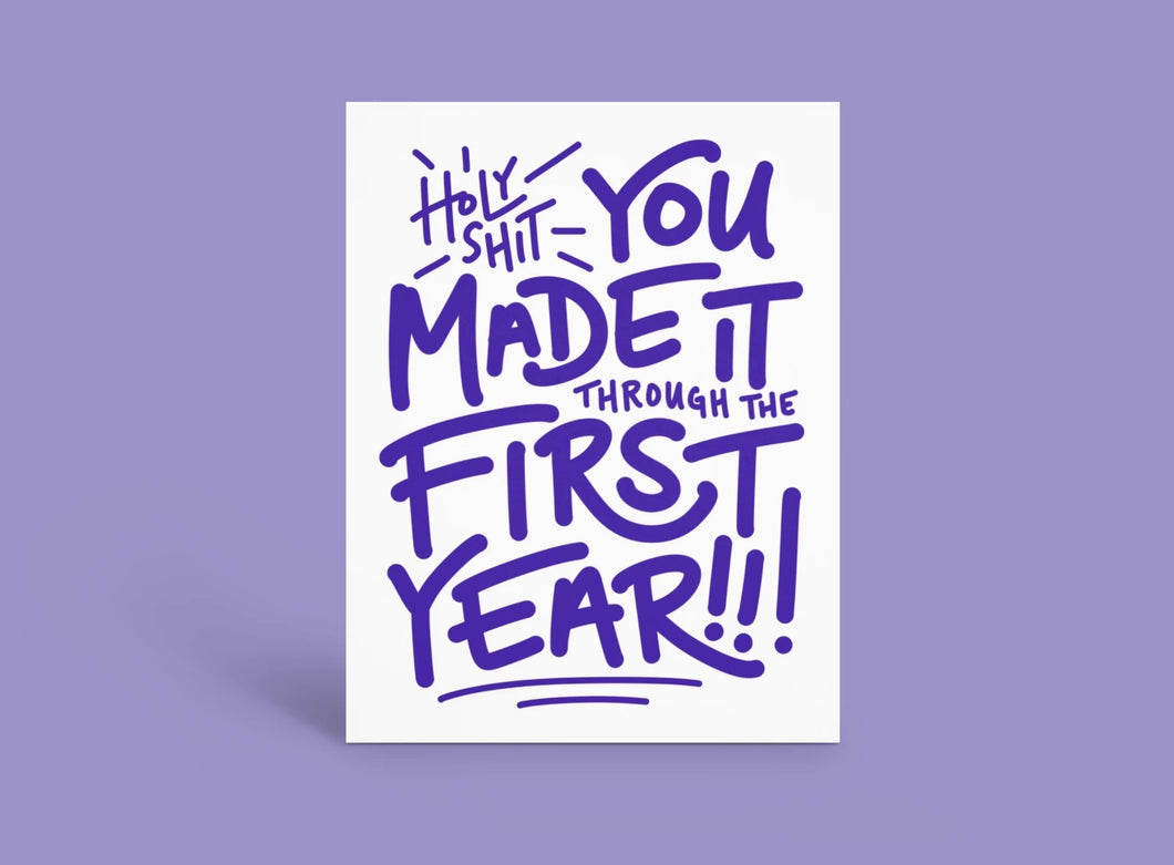 First Year Card